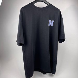 Modern Black Graphic T-Shirt with Stylish Logo Design